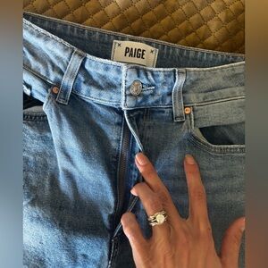 PAIGE Sasha Wide Leg High Rise Jean